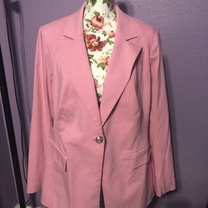 Cute pink blazer!